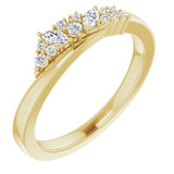 14K Yellow 1/5 CTW Diamond Scattered Ring - Siddiqui Jewelers