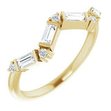 14K Yellow 1/3 CTW Diamond Stackable Ring - Siddiqui Jewelers