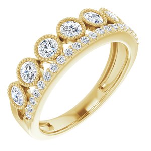 14K Yellow 1 CTW Lab-Grown Diamond Ring Siddiqui Jewelers