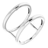 14K White Freeform Ring Size 7 - Siddiqui Jewelers