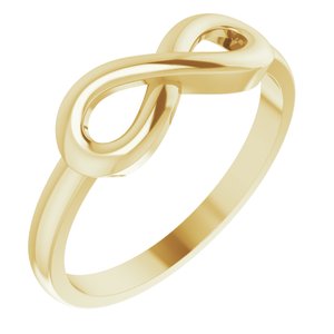 14K Yellow Infinity-Inspired Ring - Siddiqui Jewelers