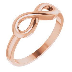 14K Rose Infinity-Inspired Ring - Siddiqui Jewelers