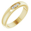 14K Yellow .08 CTW Diamond Three-Stone Anniversary Band - Siddiqui Jewelers