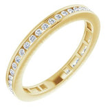 14K Yellow 3/8 CTW Diamond Stackable Ring - Siddiqui Jewelers