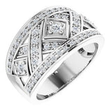 Openwork Diamond Band - Siddiqui Jewelers