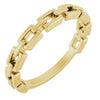 14K Yellow Chain Link Ring Siddiqui Jewelers