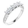 14K White 3/4 CTW Natural Diamond Anniversary Band Siddiqui Jewelers