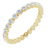 14K Yellow 3/4 CTW Diamond Eternity Band Size 5 - Siddiqui Jewelers