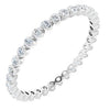 Platinum 3/8 CTW Diamond Eternity Band Size 7 - Siddiqui Jewelers