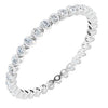 14K White 1/2 CTW Diamond Eternity Band Size 5.5 - Siddiqui Jewelers