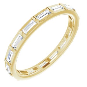 14K Yellow 1/2 CTW Diamond Eternity Band Size 4.5 - Siddiqui Jewelers