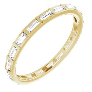 14K Yellow 1/2 CTW Diamond Eternity Band Size 8 - Siddiqui Jewelers