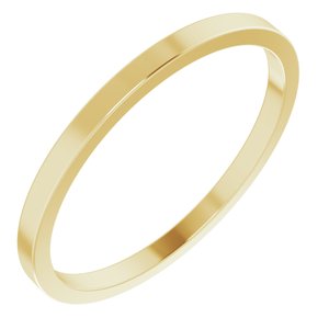 14K Yellow 1.5 mm Flat Band Size 3.5-Siddiqui Jewelers