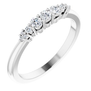 Platinum 1/5 CTW Natural Diamond Stackable Ring  Siddiqui Jewelers