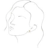14K Yellow Single Initial D Earring Siddiqui Jewelers