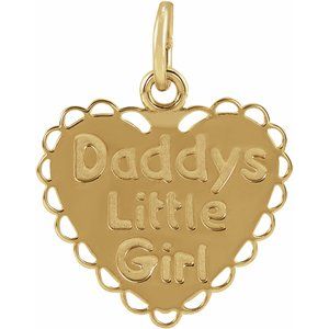 14K Yellow "Daddy's Little Girl" Pendant - Siddiqui Jewelers