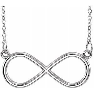 Platinum Infinity-Inspired 18" Necklace - Siddiqui Jewelers