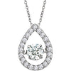 14K White 1/3 CTW Diamond Mystara® 16-18" Necklace - Siddiqui Jewelers