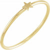 14K Yellow Stackable Star Ring Size 6 Siddiqui Jewelers