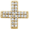 14K Yellow .07 CTW Diamond Cross Pendant - Siddiqui Jewelers