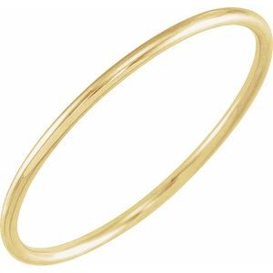 14K Yellow Stackable Ring Size 4 Siddiqui Jewelers