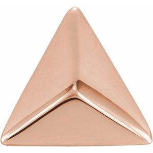 14K Rose Pyramid Single Earring Siddiqui Jewelers