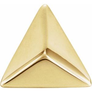 14K Yellow Pyramid Single Earring Siddiqui Jewelers