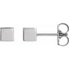 Sterling Silver Cube Earrings Siddiqui Jewelers