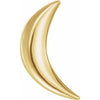 14K Yellow Crescent Moon Single Earring Siddiqui Jewelers