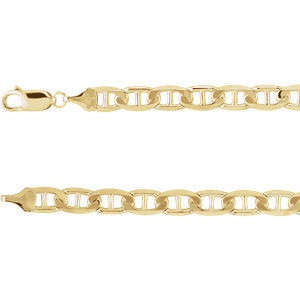 14K Yellow 6 mm Anchor 8.5" Bracelet - Siddiqui Jewelers