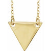 18K Yellow Gold Plated Geometric 18" Necklace-Siddiqui Jewelers