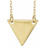 18K Yellow Gold Plated Geometric 18" Necklace-Siddiqui Jewelers
