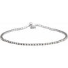 14K White 1 CTW Lab-Grown Diamond Line 7 1/4" Bracelet Siddiqui Jewelers