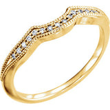 14K Yellow .06 CTW Diamond Matching Band - Siddiqui Jewelers