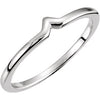 14K White Matching Band for Nine-Stone Cluster Ring - Siddiqui Jewelers