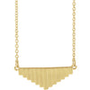 14K Yellow 16" Geometric Necklace - Siddiqui Jewelers