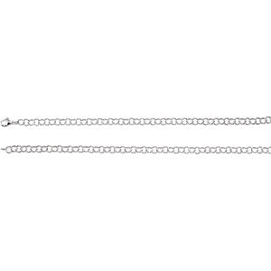 Sterling Silver 6.25 mm Link 7" Bracelet - Siddiqui Jewelers