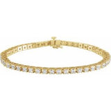 14K Yellow 5 CTW Lab-Grown Diamond Line 7 1/4" Bracelet Siddiqui Jewelers