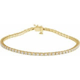 14K Yellow 2 CTW Natural Diamond Line 7 1/4" Bracelet Siddiqui Jewelers