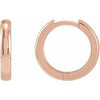 14K Rose 15 mm Hinged Hoop Earrings Siddiqui Jewelers