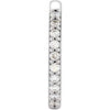 14K White .08 CT Natural Diamond Single 15 mm Huggie Earring Siddiqui Jewelers