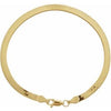 14K Yellow 3.8 mm Flexible Herringbone 7" Chain Siddiqui Jewelers
