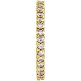 14K Yellow 1/4 CTW Natural Diamond 18 mm Hoop Earring Siddiqui Jewelers