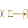 14K Yellow 1/4 CTW Lab-Grown Diamond Stud Earrings Siddiqui Jewelers