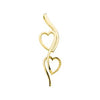 14K Yellow 60.7x16.5 mm Freeform Heart Pendant - Siddiqui Jewelers
