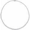14K White 6 3/4 CTW Lab-Grown Diamond Graduated 16" Necklace Siddiqui Jewelers