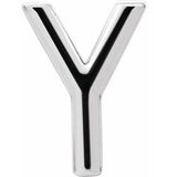 Platinum Single Initial Y Earring Siddiqui Jewelers