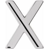 Sterling Silver Single Initial X Earring Siddiqui Jewelers