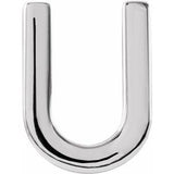 Sterling Silver Single Initial U Earring Siddiqui Jewelers