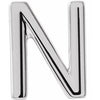 14K White Single Initial N Earring Siddiqui Jewelers